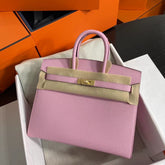 Hermès Birkin 25 Sellier Mauve Sylvestre Epsom Gold Hardware