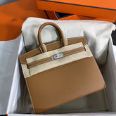 Hermès Birkin 25 Sellier 37 Gold Epsom Silver Hardware