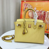 Hermès Birkin Style 25/30 Sellier in Lime Epsom Leather (Gold Hardware)
