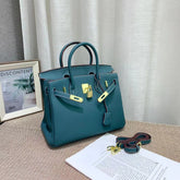 Hermès Birkin Style Retourne in Malachite Togo Leather (Gold Hardware)