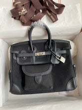 Hermès Birkin Cargo 25 All Black Swift Leather and Canvas Multi-Pocket Bag
