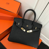 Hermès Birkin Retourne in Noir Togo Leather with Contrast Interior (Gold Hardware)
