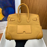 Hermès Birkin Cargo 25 in Sesame Toile Goéland and Swift Leather (Palladium Hardware)