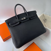 Hermès Birkin 40 Retourne in Noir Togo Leather (Palladium Hardware)