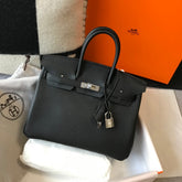 Hermès Birkin Retourne in Noir Togo Leather with Contrast Interior (Palladium Hardware)