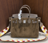 Hermès Birkin 30 Etoupe Swift Leather and Suede Splicing Bag