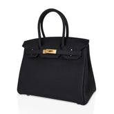 Hermès Birkin 30 Bag Black Togo Leather with Gold Hardware