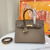 Hermès Birkin Sellier 30 Etoupe Epsom Quilted Epsom Leather