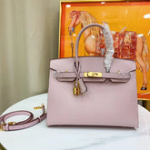 Hermès Birkin HSS 25 Epsom Mauve Pâle / Rose Sakura Golden Lock