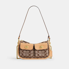 Twin Turnlock Waverly Bag In Signature Jacquard