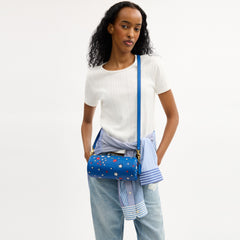 Barrel Bag With Americana Star Print