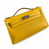 Hermès Kelly 1⃣️ generation swift leather 9D amber yellow 22 cm fully handmade silver buckle electro-palladium