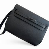 Hermès Kelly Depeches 25 clutch, Epsom leather (with additional shoulder strap), can be worn cross-body, can be carried by hand or on the wrist, daily needs, seamless switch between business/leisure - centra
