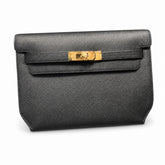 Hermès kelly Depeches 25cm Epsom leather 89 Noir black top handcrafted! Counter quality!