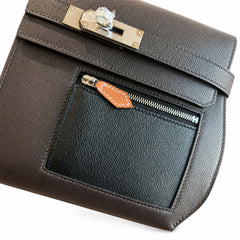 Kelly Depeches 25 clutch, Evercolor leather (with additional shoulder strap), can be worn cross-body, can be carried by hand or on the wrist, daily needs, seamless switch between business/leisure - ce