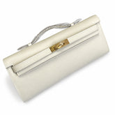 Hermès Kelly Cut 31 Clutch Epsom Leather Picture Milkshake White