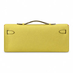 Kelly cut 31 handbag epsom chick yellow silver buckle ready stock