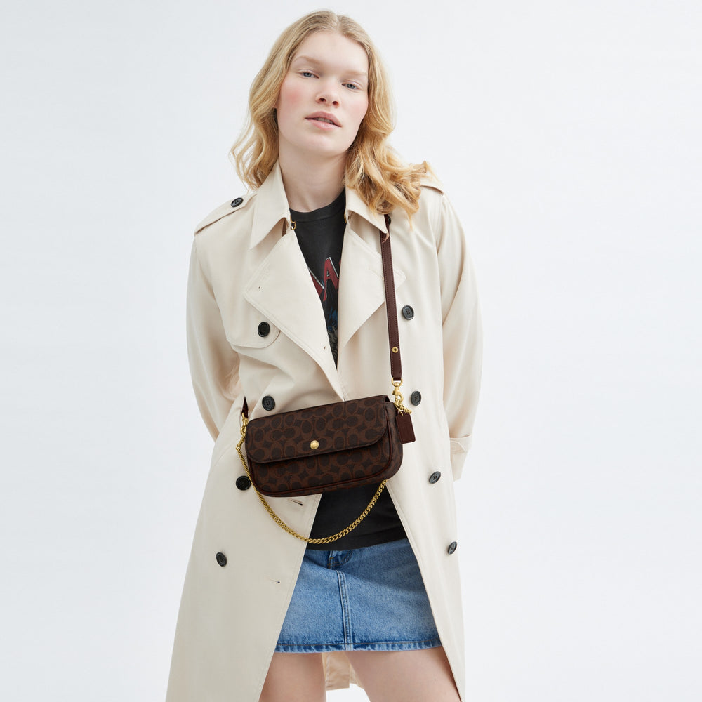 Brook Flap Chain Bag In Signature Canvas