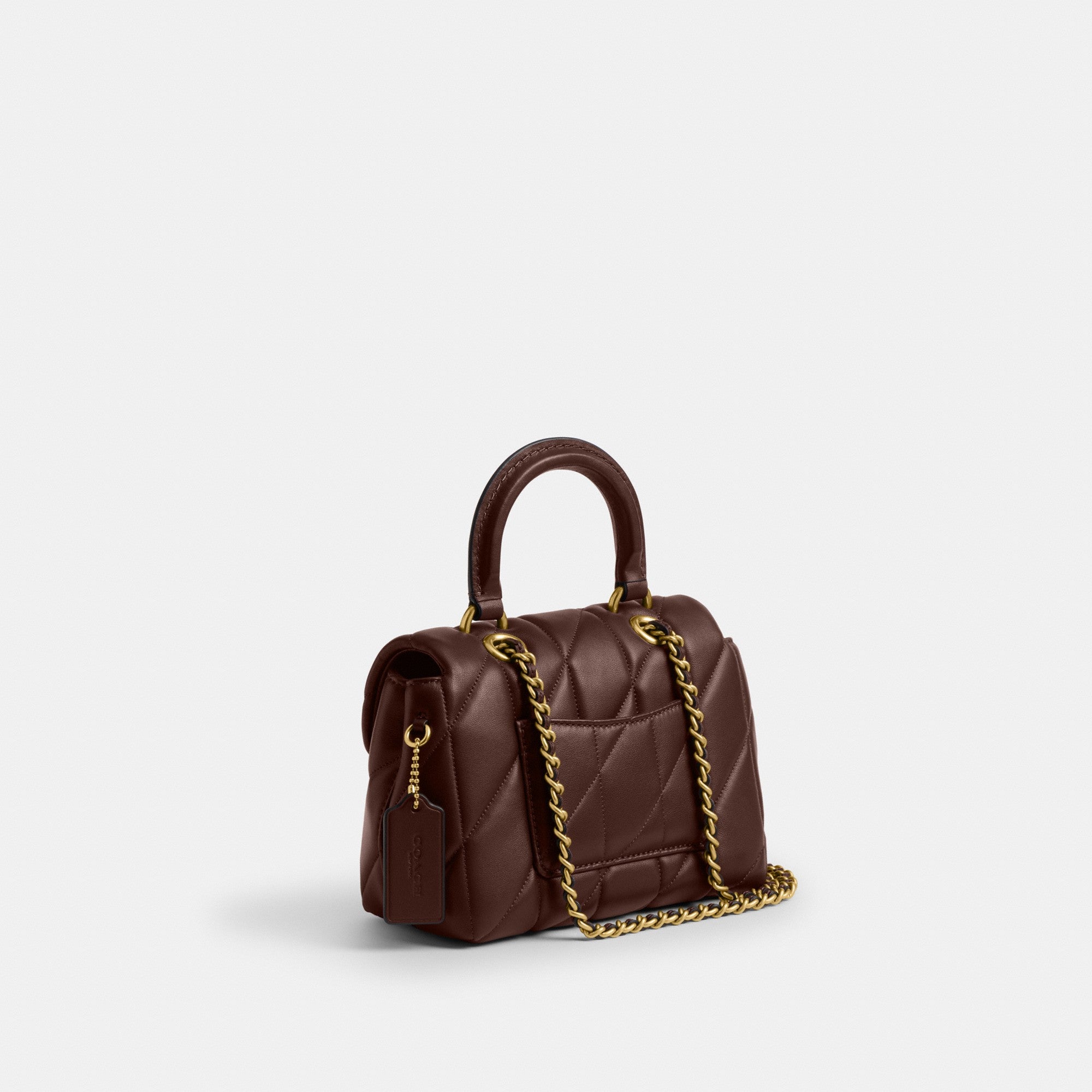 Tabby Top Handle Bag With Quilting