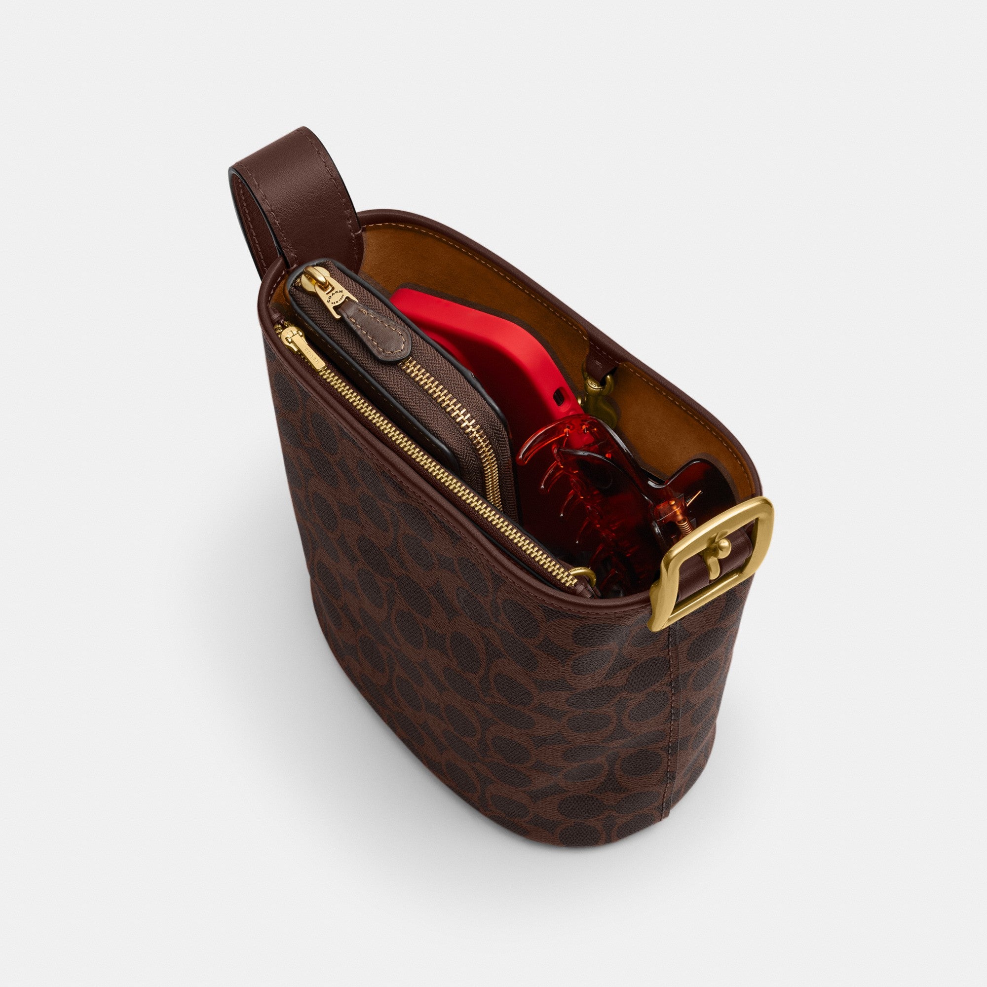 Bleecker Bucket Bag 21 In Signature Canvas