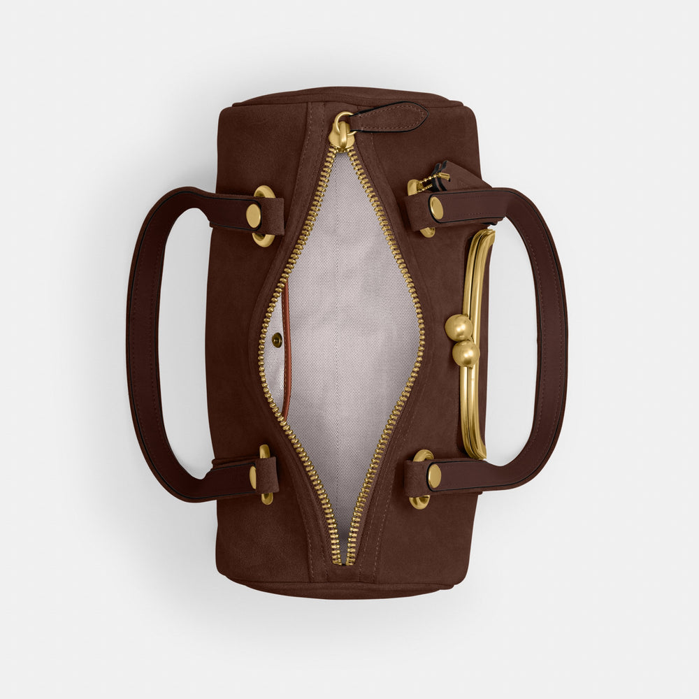Kisslock Barrel Bag