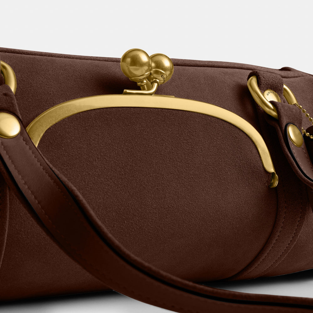 Kisslock Barrel Bag