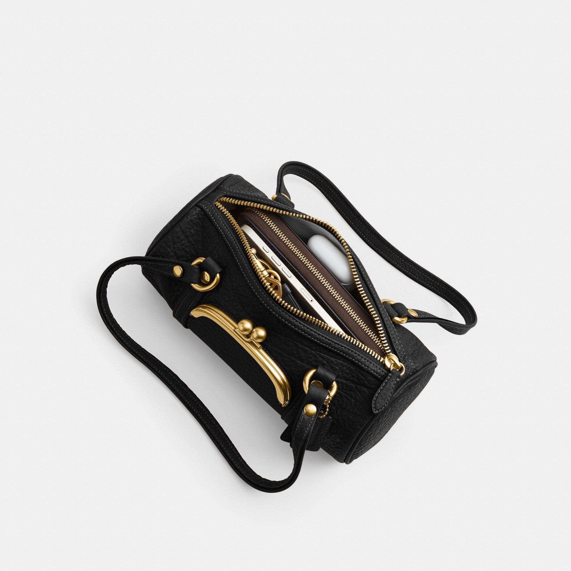 Kisslock Barrel Bag 28