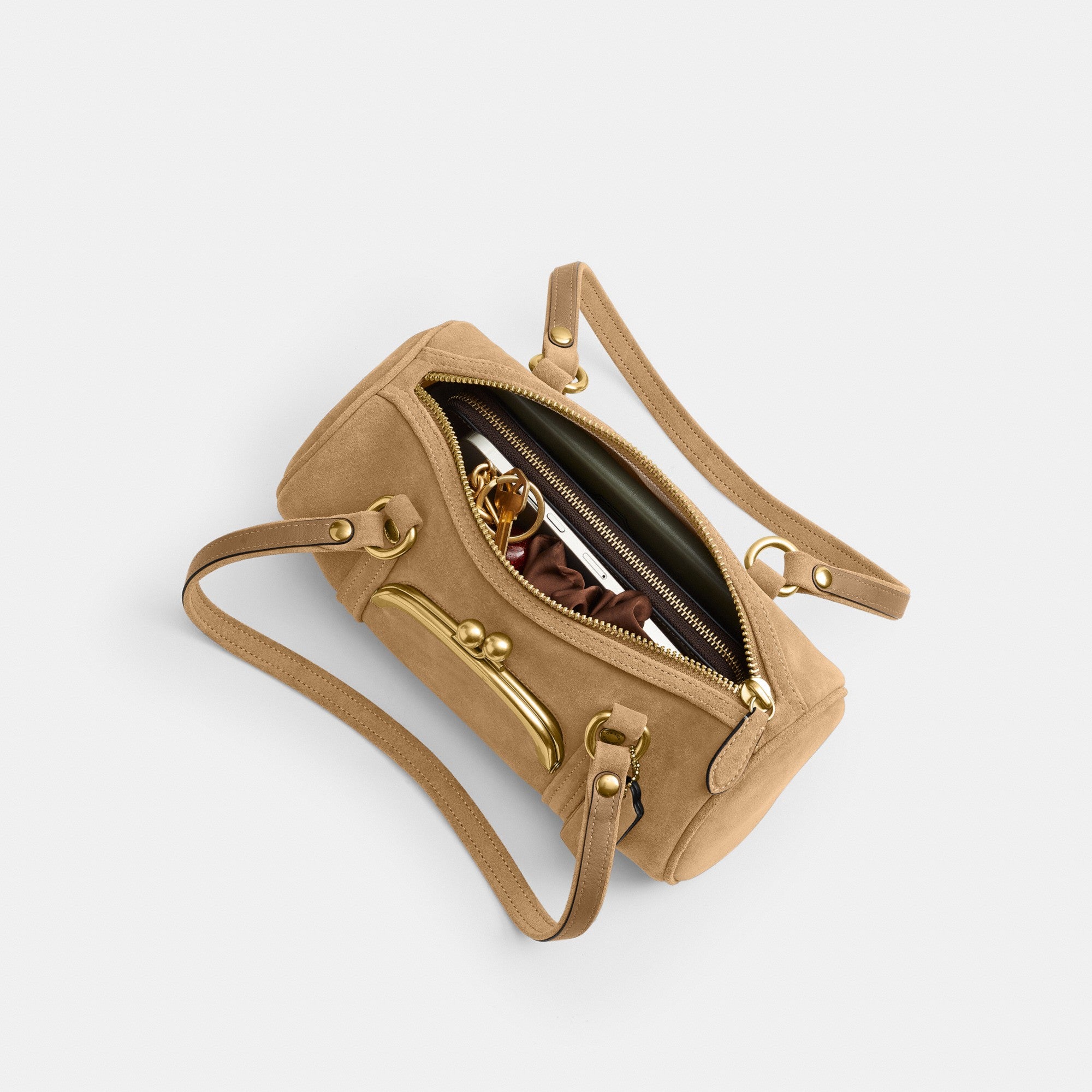 Kisslock Barrel Bag 28
