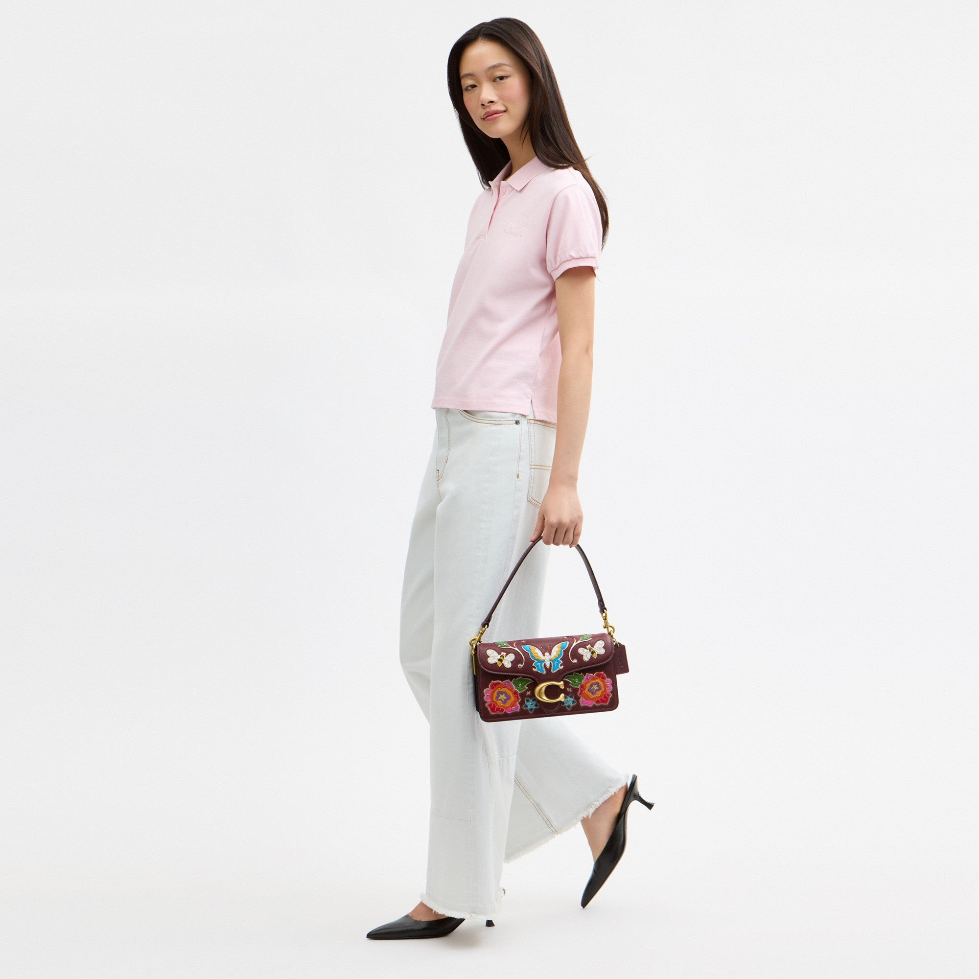 Tabby Shoulder Bag 26 With American Craft Inlay