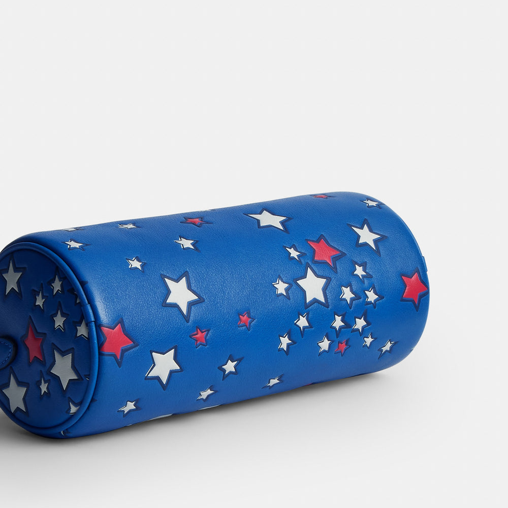 Barrel Bag With Americana Star Print