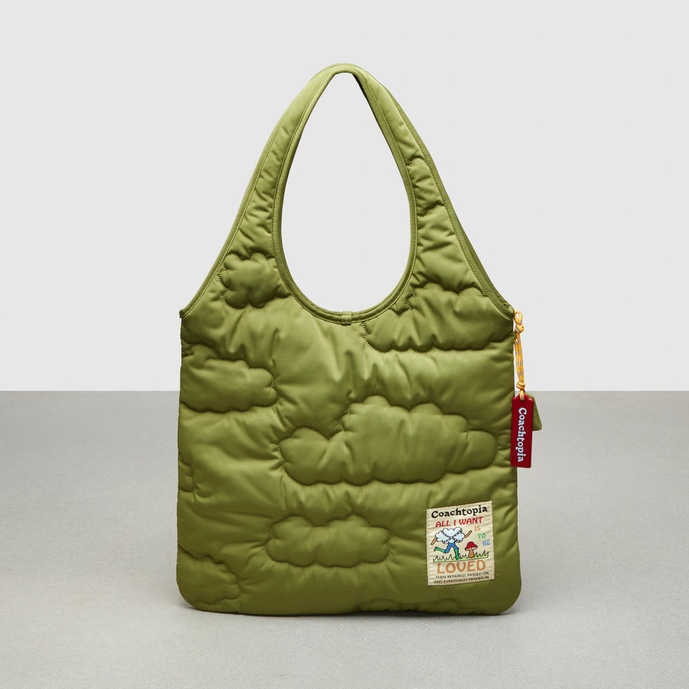 Coachtopia Loop Flat Tote With Cloud Quilting