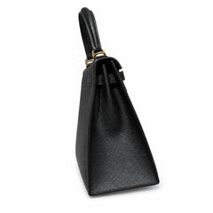 kelly25cm, ck89/Black, Epsom, gold, all handmade‼ ️Kelly 25cm, black, palm print, gold buckle, high-end handmade exclusive customization‼ ️Purely hand-made nails, hand-engraved hardware, fine steel Di